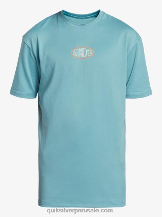 Quiksilver N8LNT2013 Niños camafeo azul Camiseta de surf de manga corta 8-16 mix session upf 50