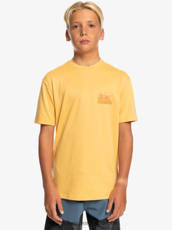 Quiksilver N8LNT2015 Niños trigo Camiseta de surf de manga corta 8-16 mix session upf 50