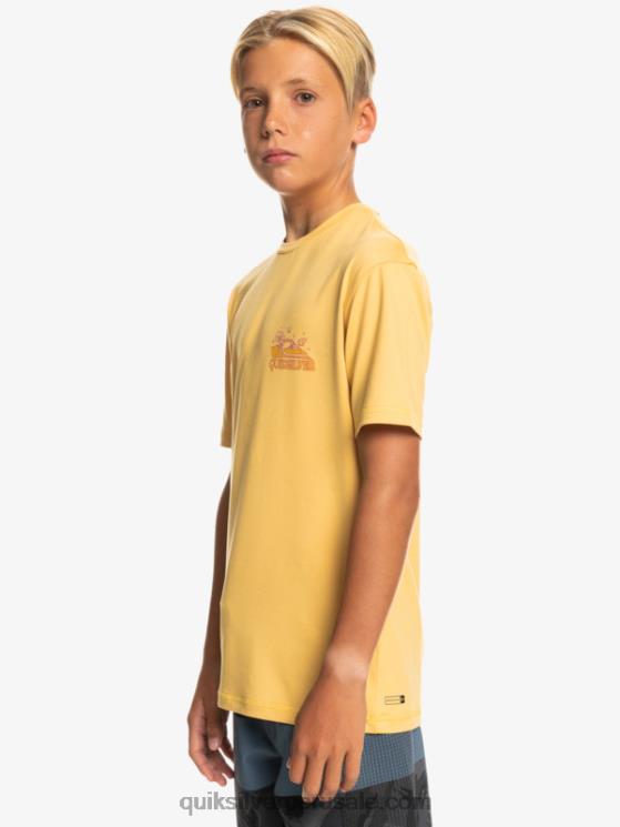 Quiksilver N8LNT2015 Niños trigo Camiseta de surf de manga corta 8-16 mix session upf 50