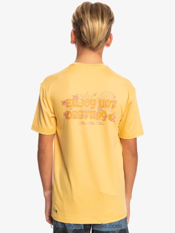 Quiksilver N8LNT2015 Niños trigo Camiseta de surf de manga corta 8-16 mix session upf 50