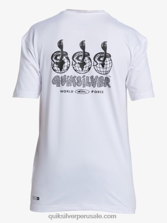 Quiksilver N8LNT2017 Niños blanco Camiseta de surf de manga corta 8-16 mix session upf 50