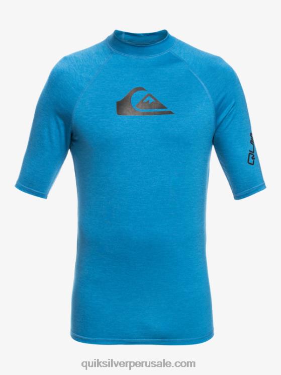 Quiksilver N8LNT2064 Niños brezo azul vallarta 8-16 all time ss camiseta de surf para jóvenes s/sl
