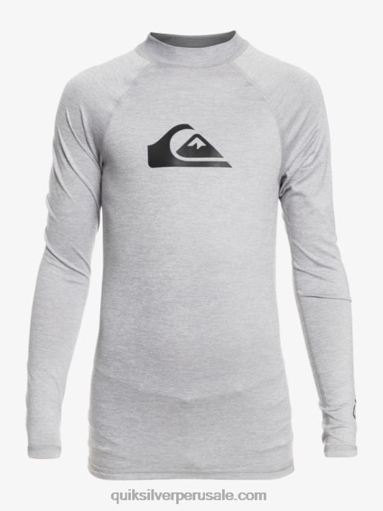 Quiksilver N8LNT2096 Niños brezo aguanieve 8-16 todos los tiempos ls camiseta de surf de l/sl para jóvenes