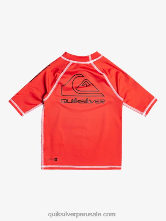 Quiksilver N8LNT2116 Niños rojo de alto riesgo 2-7 on tour camiseta de manga corta upf 50