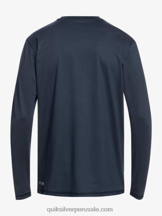 Quiksilver N8LNT2117 Niños negro 8-16 camiseta de surf de manga larga para niños con racha sólida de manga larga para niños