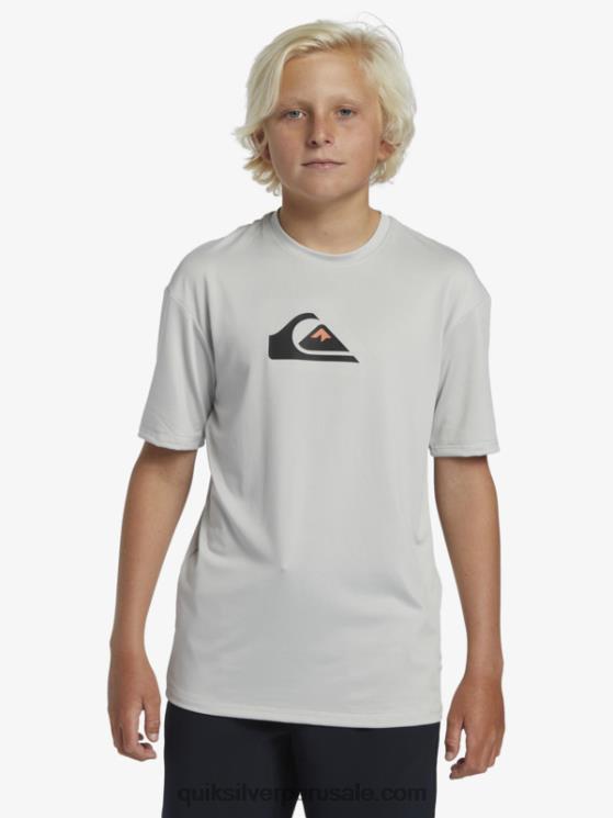 Quiksilver N8LNT2135 Niños gris violeta Camiseta surf 8-16 solid stripe manga corta upf 50