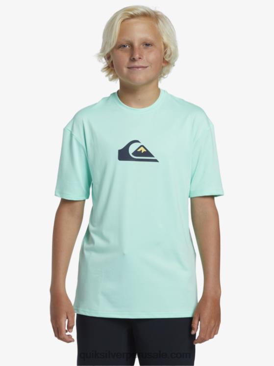 Quiksilver N8LNT2137 Niños vaso de playa Camiseta surf 8-16 solid stripe manga corta upf 50