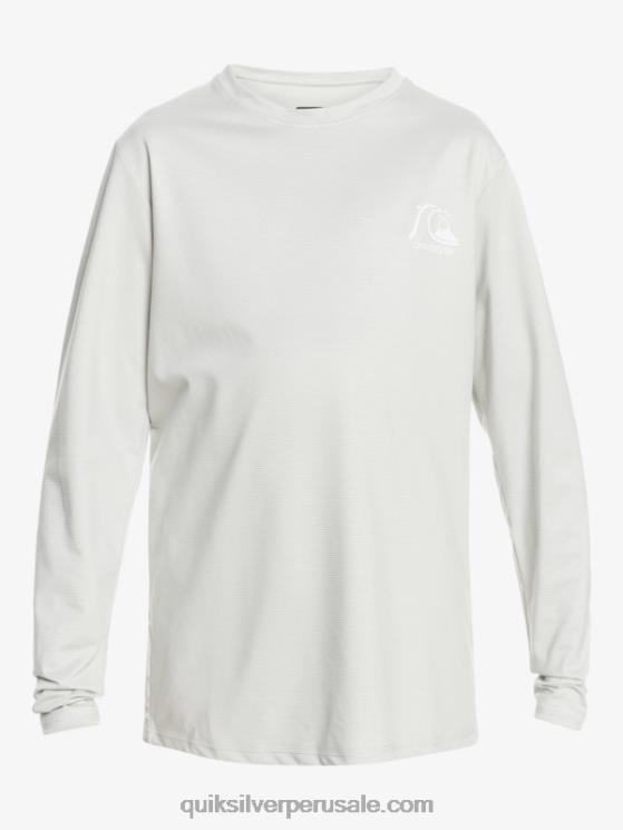 Quiksilver N8LNT2198 Niños brezo gris violeta 8-16 heritage heather playera de manga larga upf 50 surf