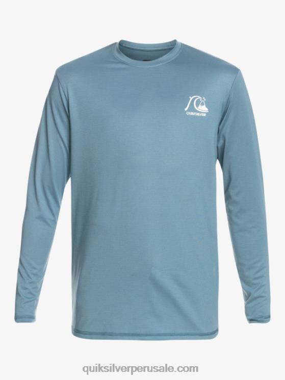 Quiksilver N8LNT2201 Niños brezo azul provincial 8-16 heritage heather playera de manga larga upf 50 surf
