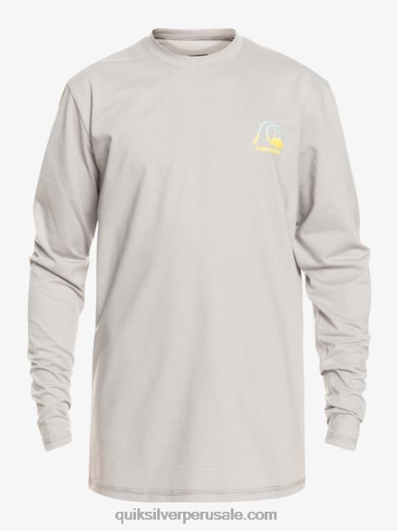 Quiksilver N8LNT2202 Niños brezo aguanieve 8-16 heritage heather playera de manga larga upf 50 surf
