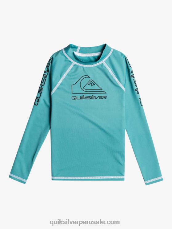 Quiksilver N8LNT2221 Niños azul bretaña 2-7 on tour manga larga upf 50 rashguard