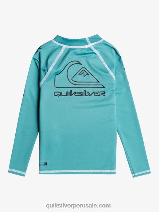 Quiksilver N8LNT2221 Niños azul bretaña 2-7 on tour manga larga upf 50 rashguard