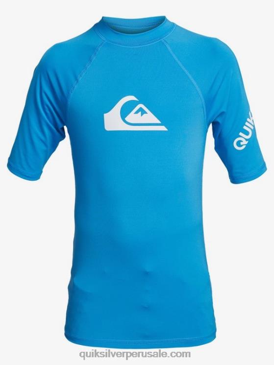 Quiksilver N8LNT2244 Niños alegre 8-16 all time manga corta upf 50 rashguard