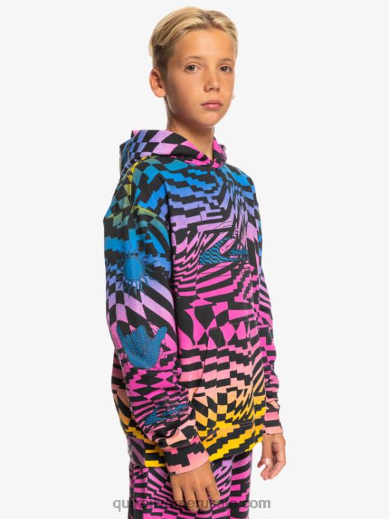 Quiksilver N8LNT2051 Niños rosa glo tiempos radicales 231 8-16 radical times sudadera con capucha extragrande