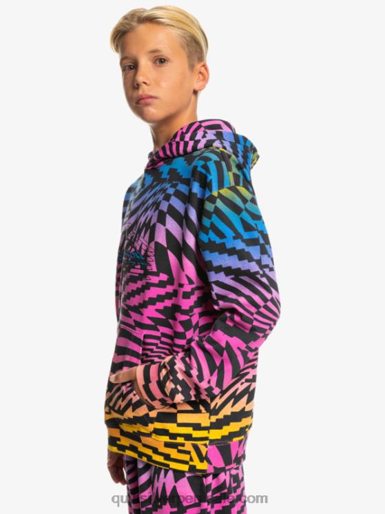 Quiksilver N8LNT2051 Niños rosa glo tiempos radicales 231 8-16 radical times sudadera con capucha extragrande