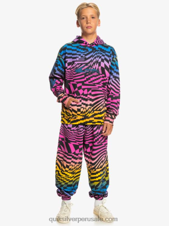 Quiksilver N8LNT2051 Niños rosa glo tiempos radicales 231 8-16 radical times sudadera con capucha extragrande