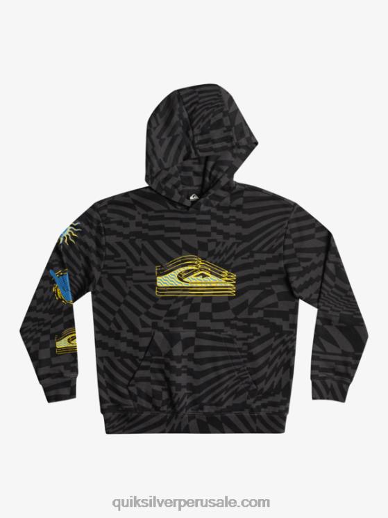 Quiksilver N8LNT2052 Niños tiempos radicales negros 231 8-16 radical times sudadera con capucha extragrande