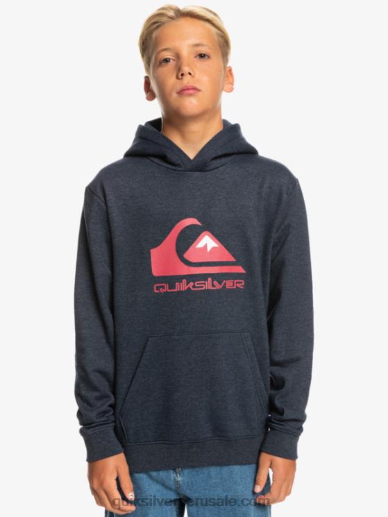 Quiksilver N8LNT2247 Niños blazer azul marino jaspeado 8-16 top polar con logo grande