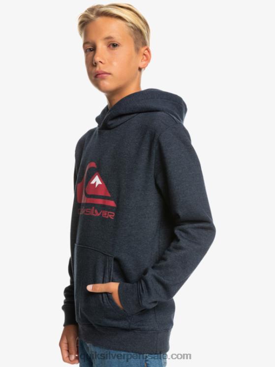 Quiksilver N8LNT2247 Niños blazer azul marino jaspeado 8-16 top polar con logo grande