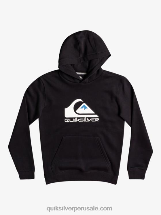 Quiksilver N8LNT2248 Niños negro 8-16 top polar con logo grande