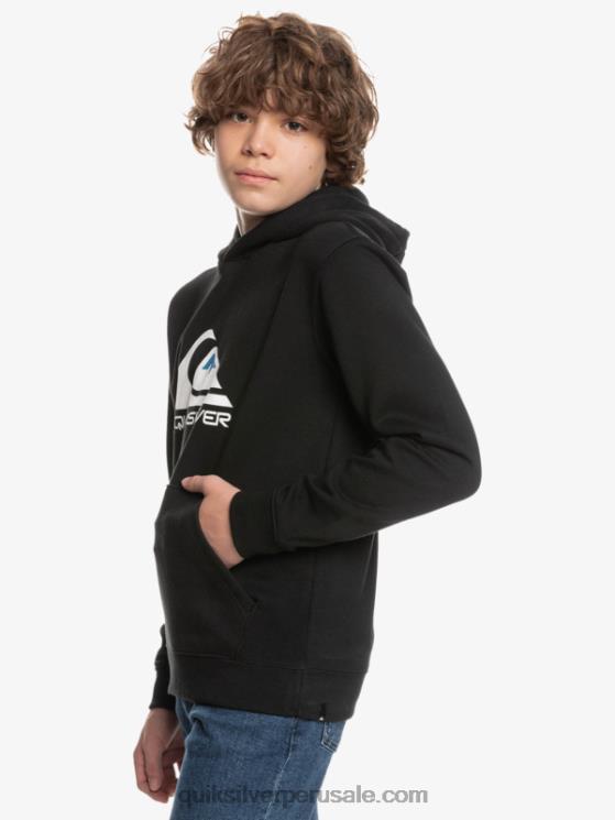 Quiksilver N8LNT2248 Niños negro 8-16 top polar con logo grande