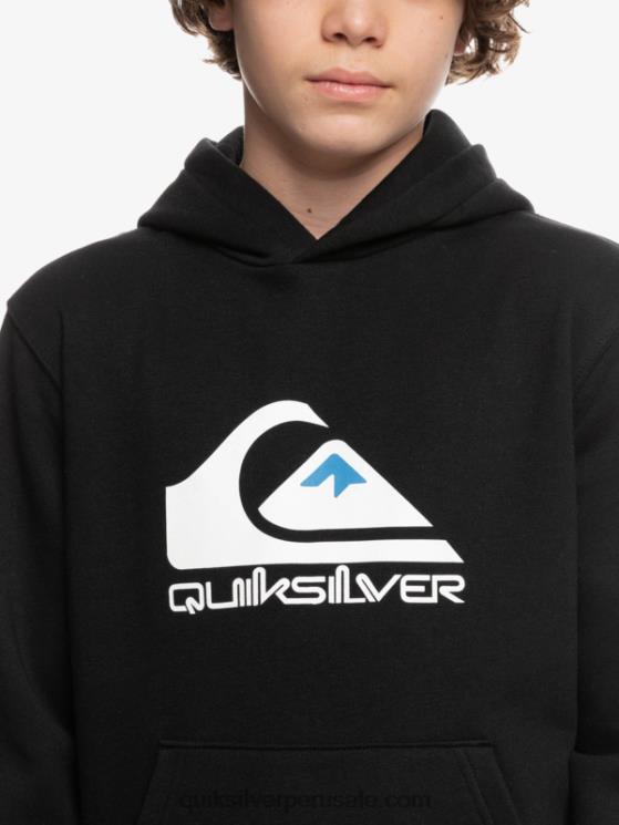 Quiksilver N8LNT2248 Niños negro 8-16 top polar con logo grande