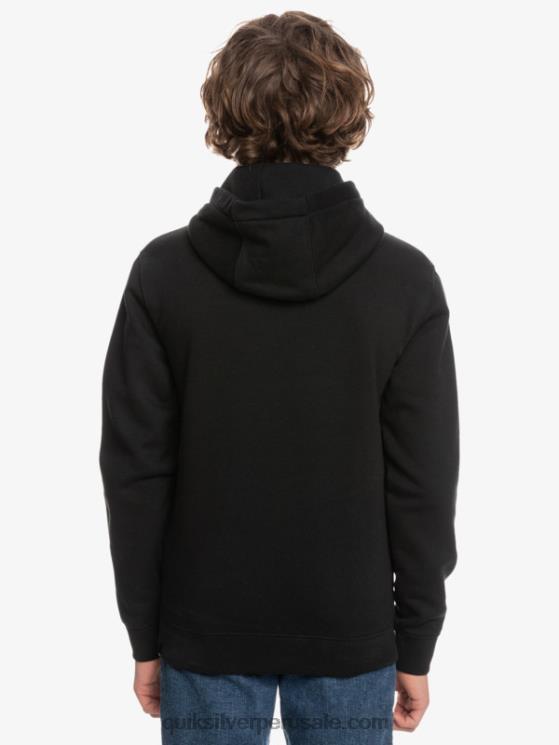 Quiksilver N8LNT2248 Niños negro 8-16 top polar con logo grande