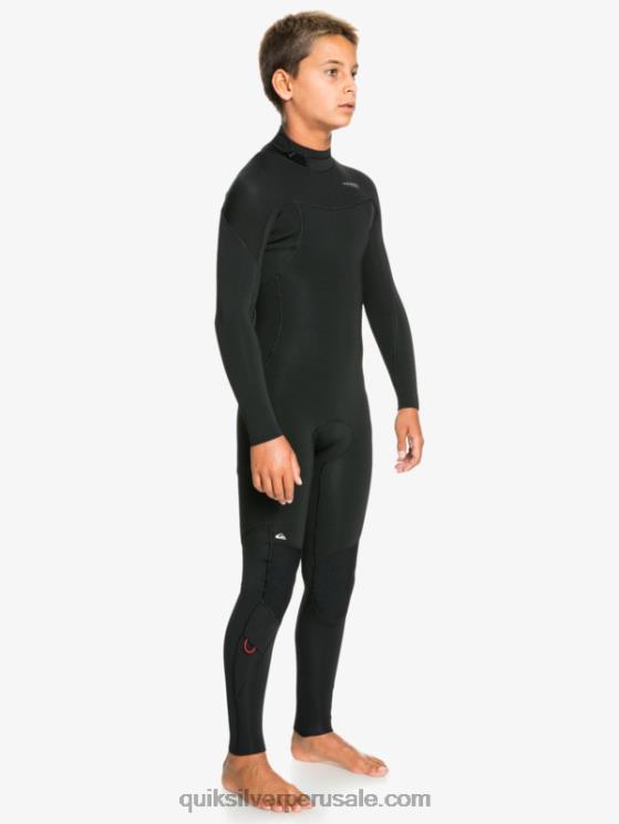 Quiksilver N8LNT2188 Niños negro 8-16 sesiones de 4/3 mm l/sl traje completo