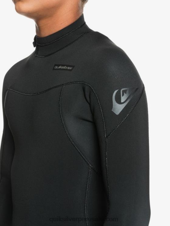 Quiksilver N8LNT2188 Niños negro 8-16 sesiones de 4/3 mm l/sl traje completo