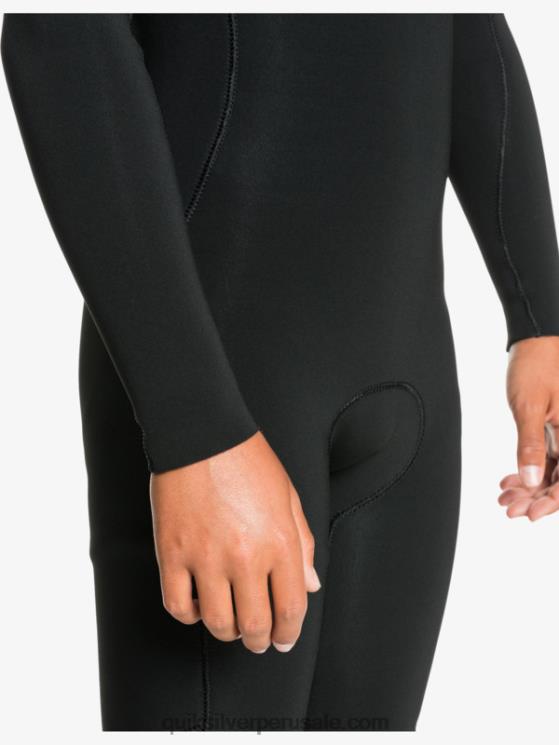 Quiksilver N8LNT2188 Niños negro 8-16 sesiones de 4/3 mm l/sl traje completo