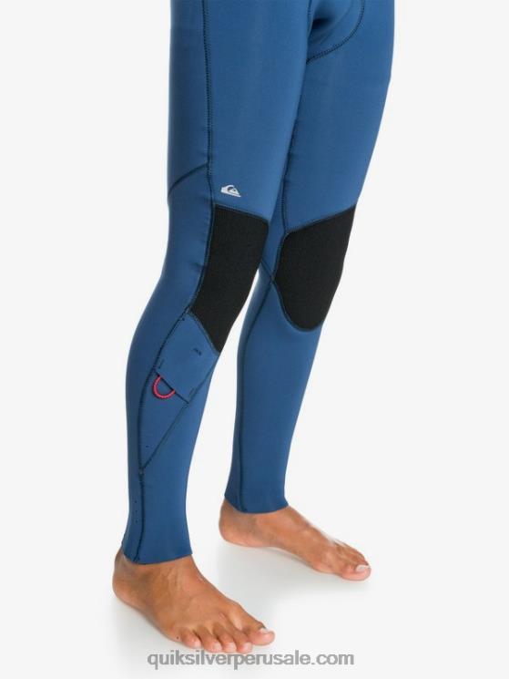 Quiksilver N8LNT2189 Niños insignias azules 8-16 sesiones de 4/3 mm l/sl traje completo