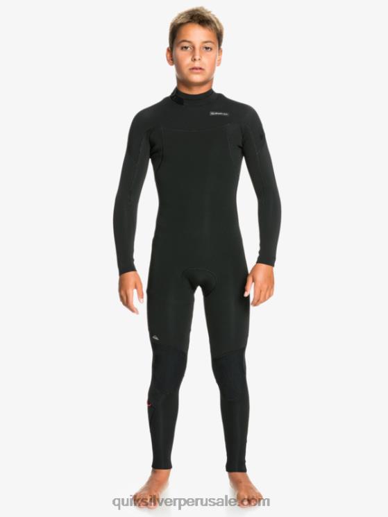 Quiksilver N8LNT2194 Niños negro 8-16 sesiones de 3/2 mm l/sl fullsuit