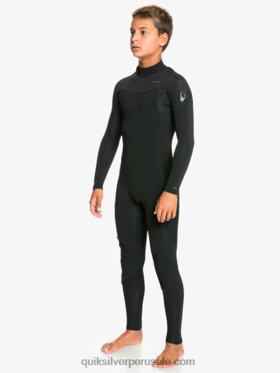 Quiksilver N8LNT2194 Niños negro 8-16 sesiones de 3/2 mm l/sl fullsuit