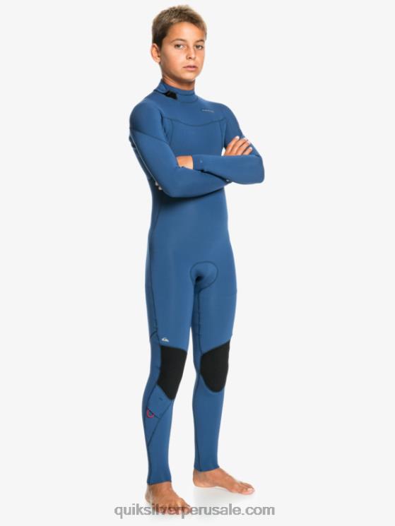 Quiksilver N8LNT2195 Niños insignias azules 8-16 sesiones de 3/2 mm l/sl fullsuit