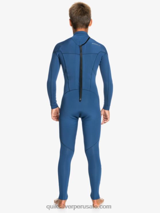 Quiksilver N8LNT2195 Niños insignias azules 8-16 sesiones de 3/2 mm l/sl fullsuit