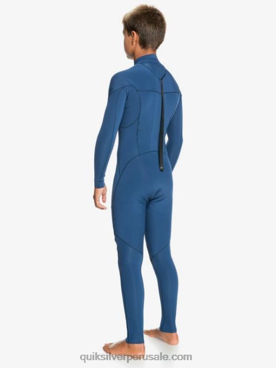 Quiksilver N8LNT2195 Niños insignias azules 8-16 sesiones de 3/2 mm l/sl fullsuit