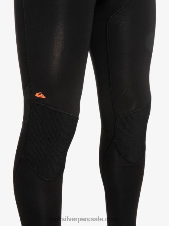 Quiksilver N8LNT2223 Niños negro/azul provincial 8-16 Traje de neopreno con cremallera en la espalda para sesiones diarias de 3/2 mm