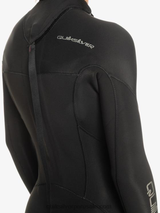 Quiksilver N8LNT2224 Niños negro 8-16 Traje de neopreno con cremallera en la espalda para sesiones diarias de 3/2 mm