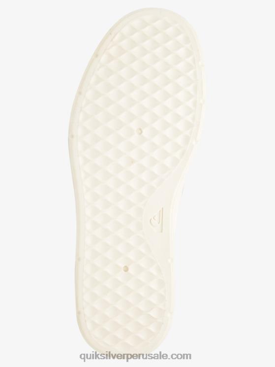 Quiksilver N8LNT1290 hombres blanco negro zapatos sin cordones Harbor Wharf