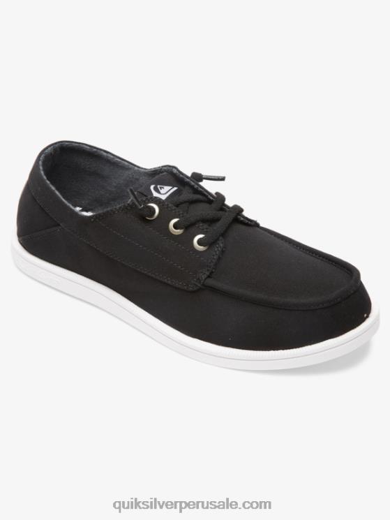Quiksilver N8LNT1884 hombres blanco negro zapatos dragados del puerto