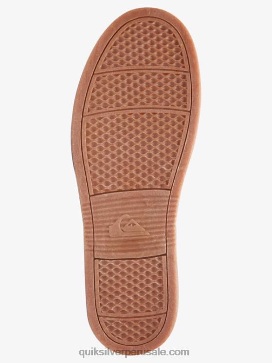 Quiksilver N8LNT1885 hombres azul Marrón zapatos dragados del puerto