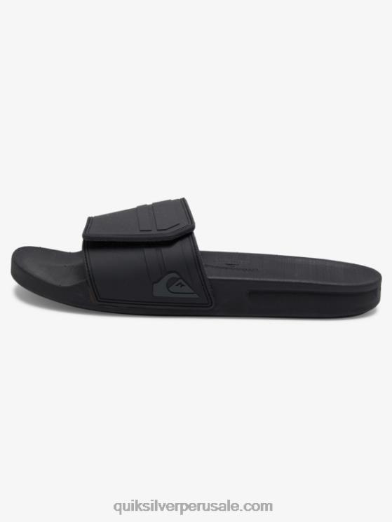 Quiksilver N8LNT1016 hombres Gris oscuro deslizadores de ajuste deslizante rivi
