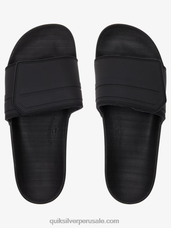 Quiksilver N8LNT1016 hombres Gris oscuro deslizadores de ajuste deslizante rivi
