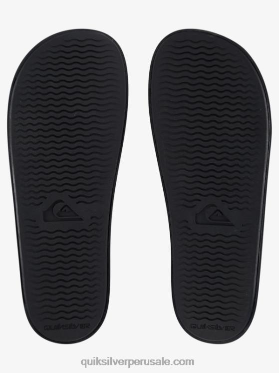 Quiksilver N8LNT1016 hombres Gris oscuro deslizadores de ajuste deslizante rivi
