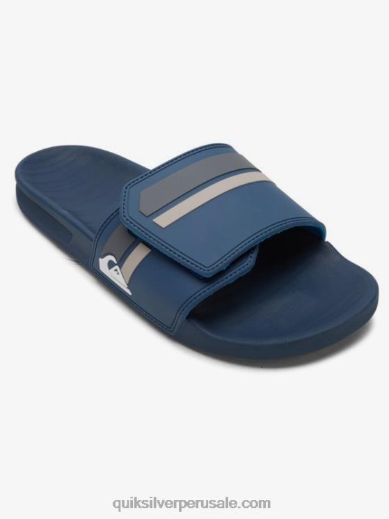 Quiksilver N8LNT1018 hombres gris azulado deslizadores de ajuste deslizante rivi