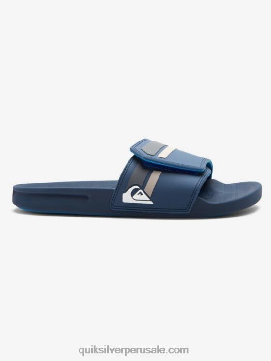 Quiksilver N8LNT1018 hombres gris azulado deslizadores de ajuste deslizante rivi