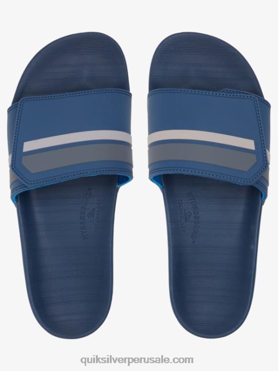 Quiksilver N8LNT1018 hombres gris azulado deslizadores de ajuste deslizante rivi