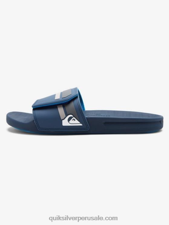 Quiksilver N8LNT1018 hombres gris azulado deslizadores de ajuste deslizante rivi