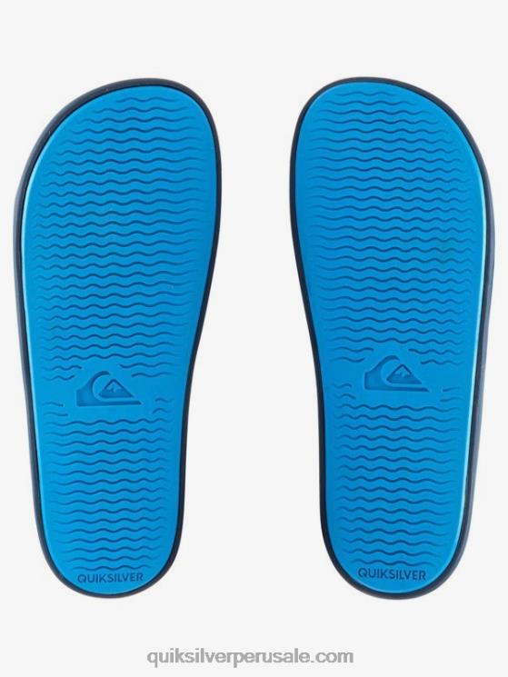 Quiksilver N8LNT1018 hombres gris azulado deslizadores de ajuste deslizante rivi