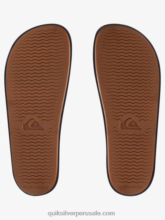 Quiksilver N8LNT1077 hombres azul 1 sandalias Rivi con doble ajuste